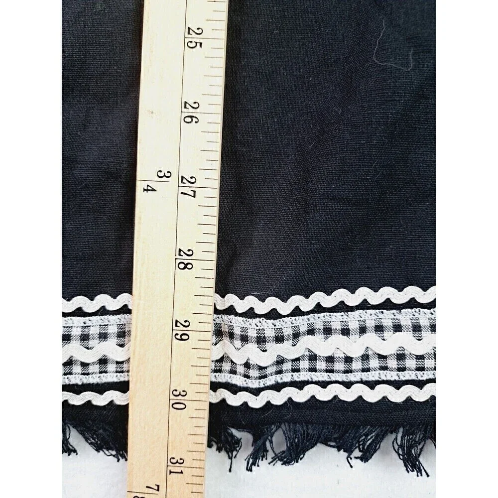 ROBERT Louis Women's Black/White Sleeveless Button Down Tunic V Neck Size M NWT - Picture 3 of 5